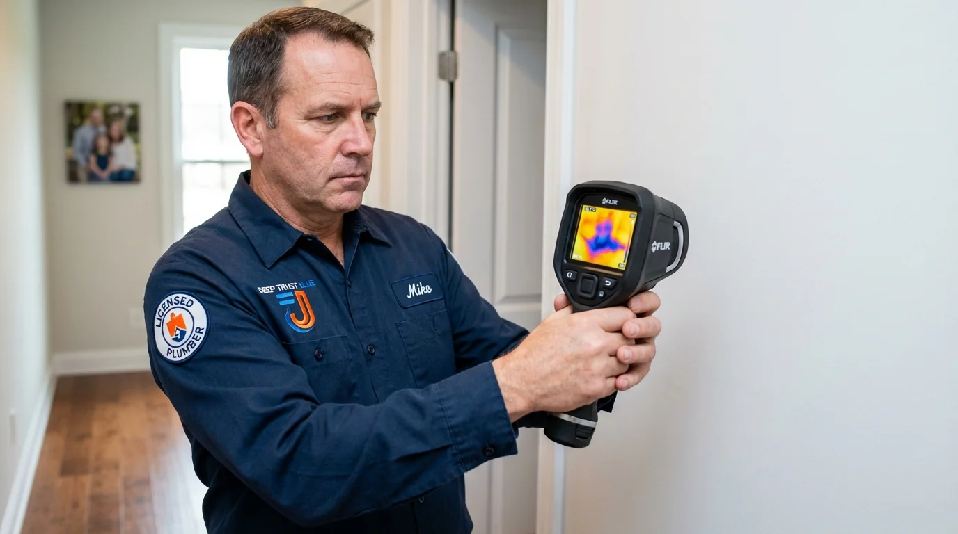 Thermal imaging leak detection by Johns Plumbing LLC in Wappingers Falls
